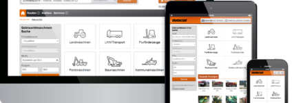 Portal für Baumaschinen jetzt responsive