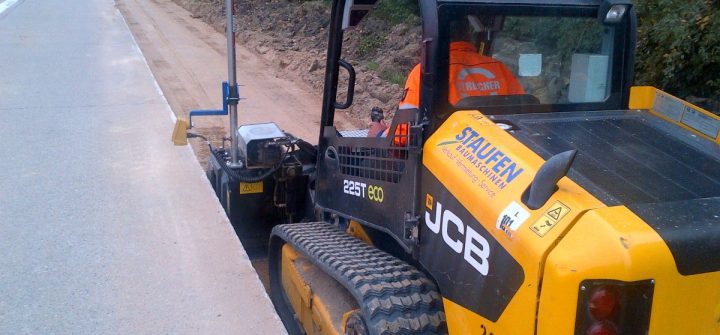 JCB Raupenlader mit Topcon Schildsteuerung