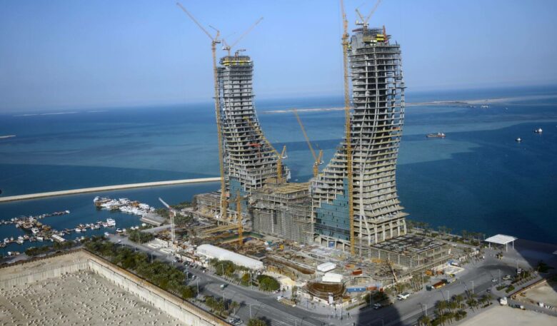 Katara Towers als architektonisches Wahrzeichen zur Fußball-WM