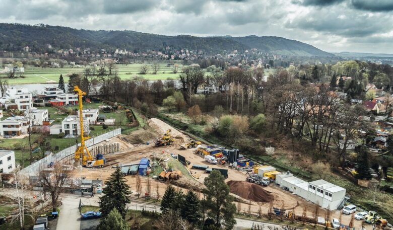 Ehemaliges Wäscherei-Gelände rundum abgesichert