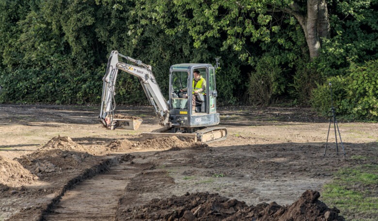 Minibaggersteuerung von Topcon im Praxistest