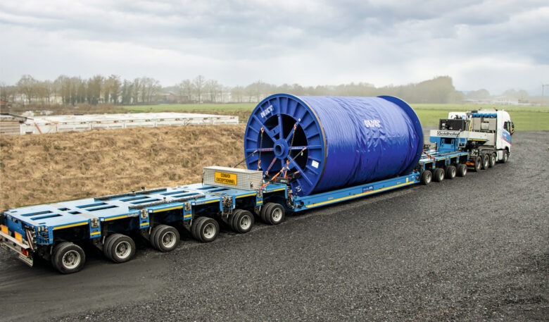 Kabeltrommel-Transportlösung von Goldhofer berücksichtigt auch Abspulen