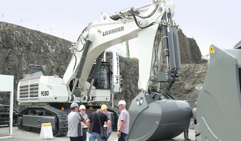 Liebherr 9150 auf der Steinexpo 2023