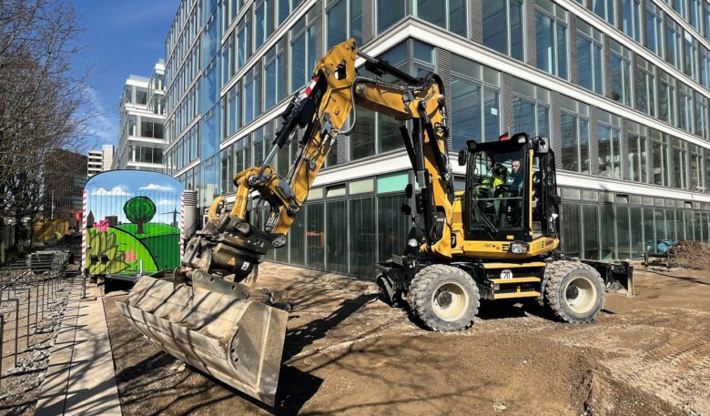 Neuer Cat-Mobilbagger ZM110 von Zeppelin mit reduziertem Radstand