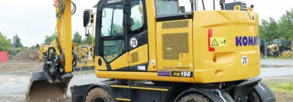 Kurzheck-Mobilbagger PW 168-11 und 198-11 von Komatsu im Test