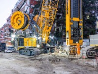 Liebherr-Equipment unterstützt Schlitzwandarbeiten