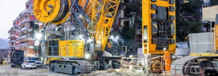 Liebherr-Equipment unterstützt Schlitzwandarbeiten