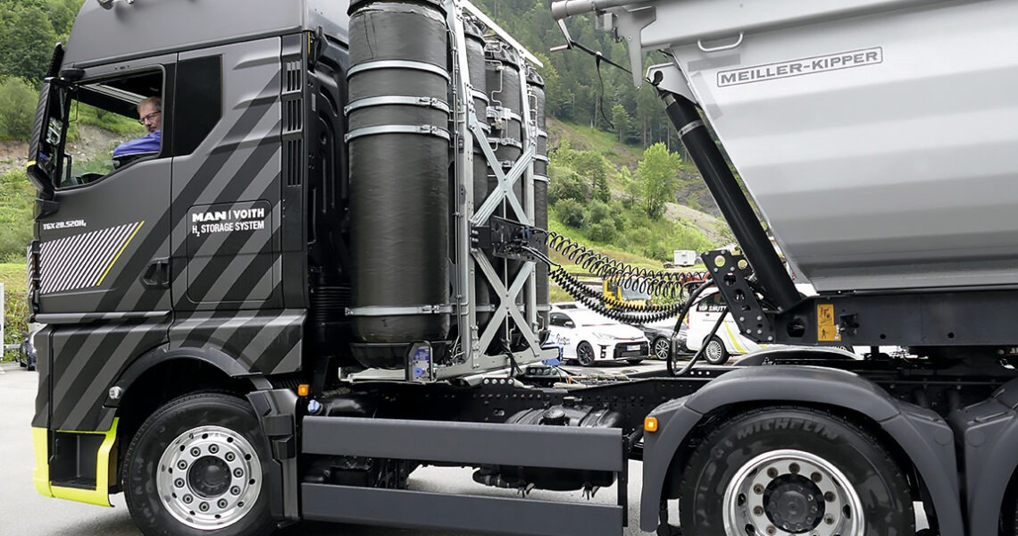 MAN TGX mit Wasserstoffantrieb