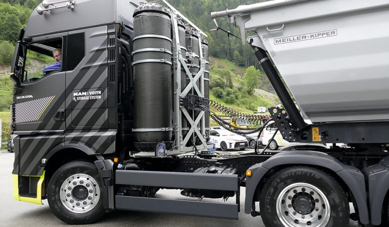 MAN TGX mit Wasserstoffantrieb