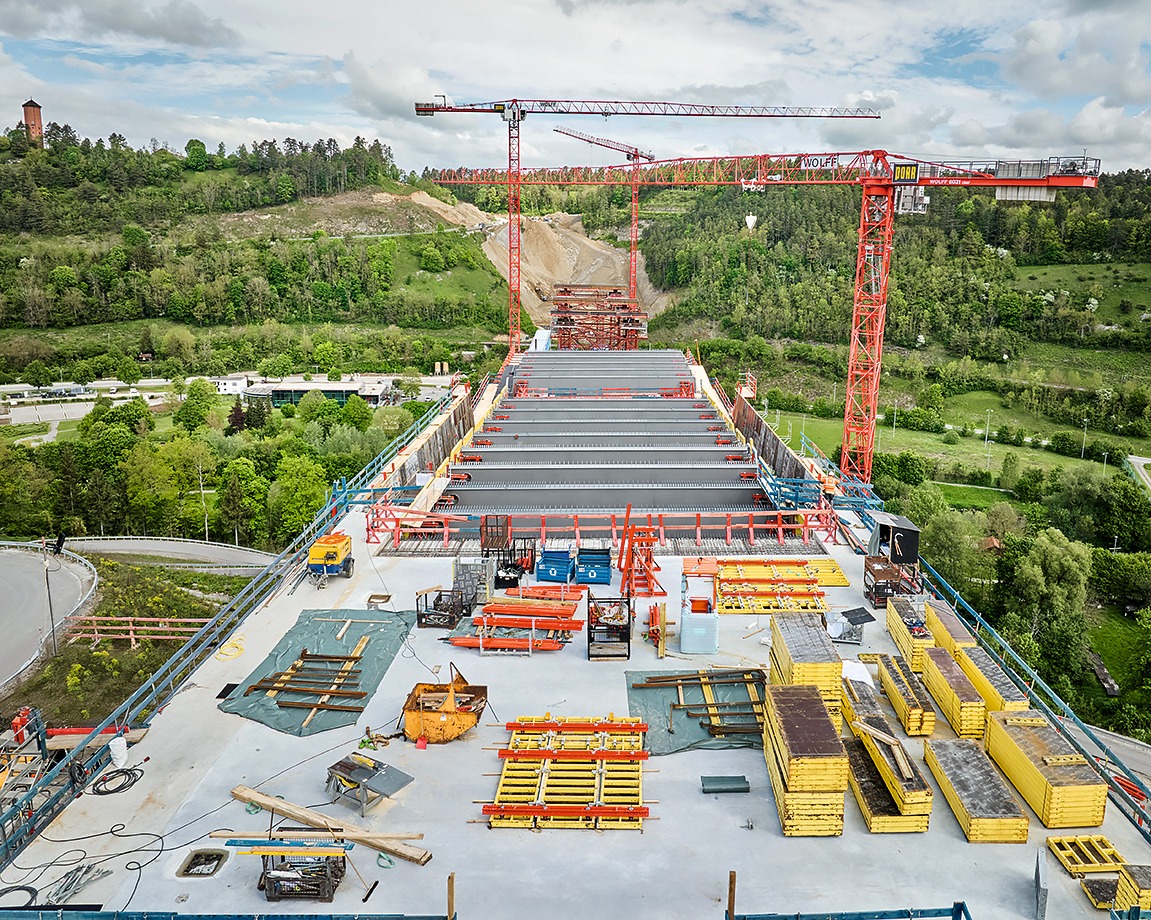 Wolffkran, Hochbrücke Neckartal