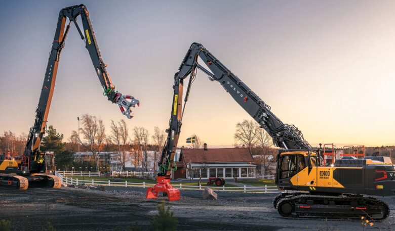 Neue Volvo-Abbruchbagger für Arbeiten auf höherem Niveau